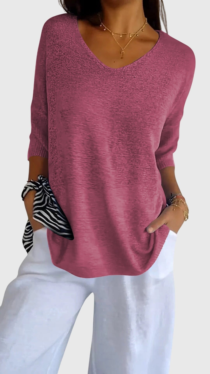 Cassandra | Elegant V-ringad Topp