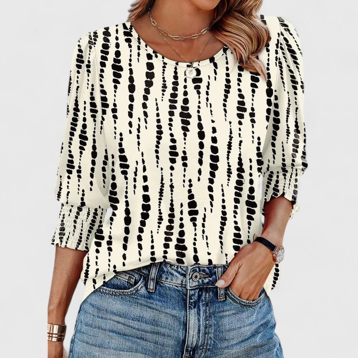 Solara | Elegant Smockad Topp