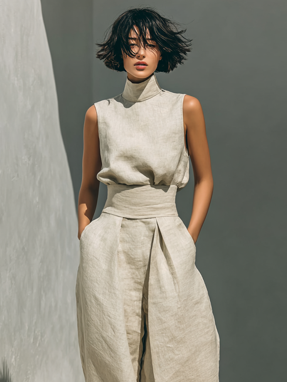 Julia | Komplett set med topp & vida byxor
