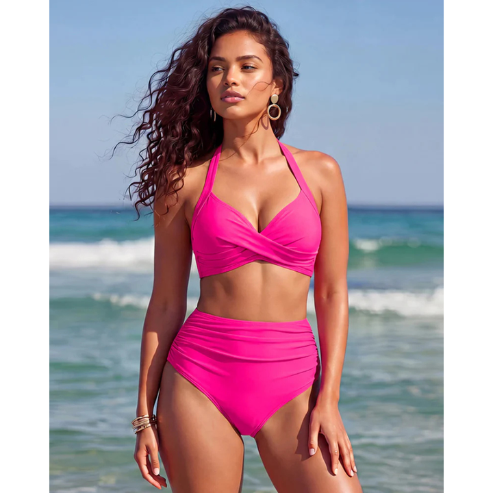 Sage | 2-i-1 hög midja Tummy Control Bikini