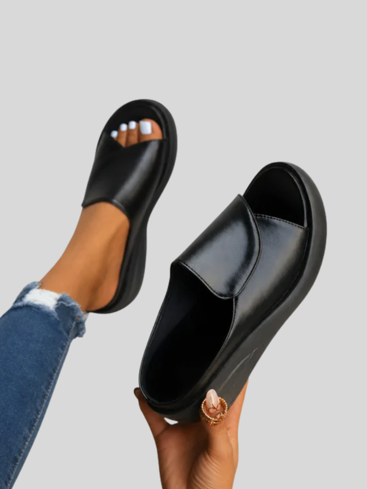 Eliza | Ortopediska Slip-on Wedge Sandaler