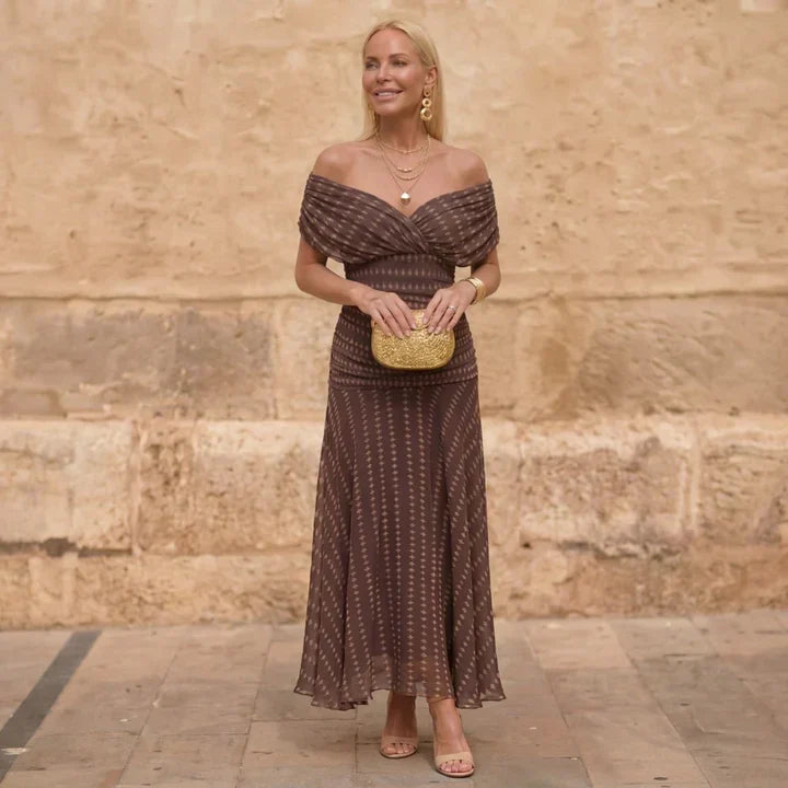 Sienna | Geometrisk Flödesklänning