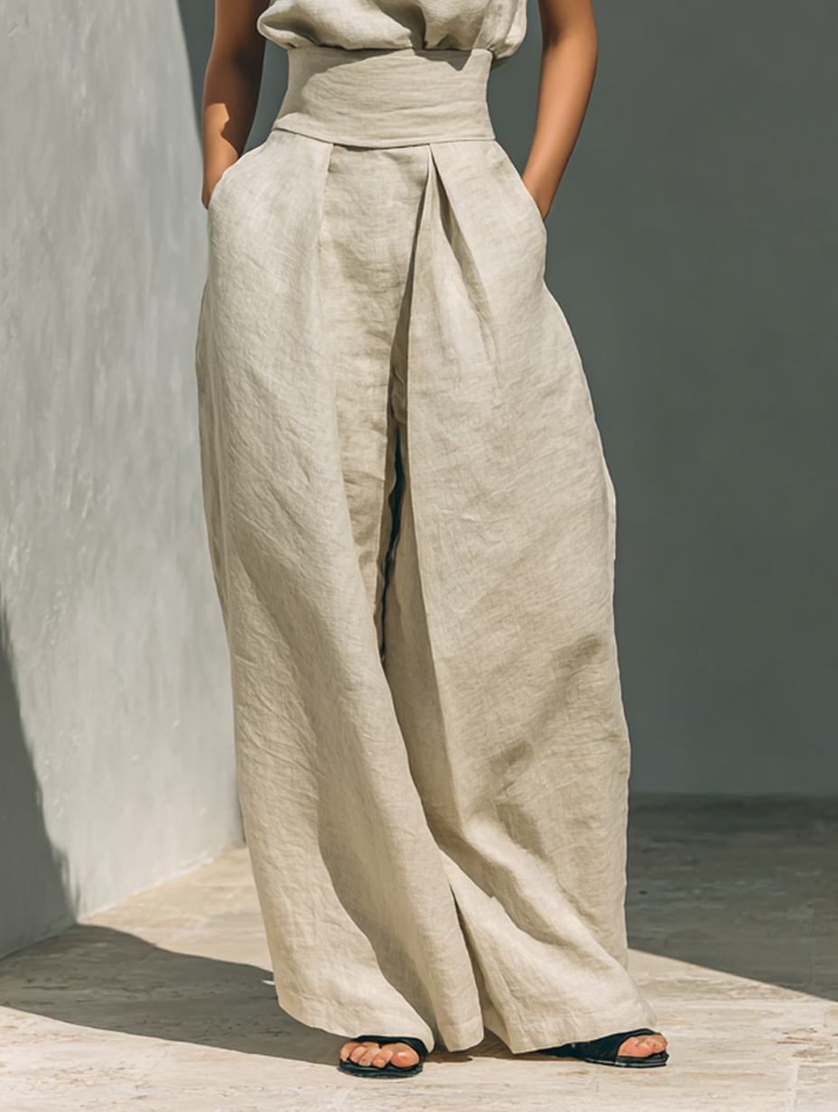Julia | Komplett set med topp & vida byxor
