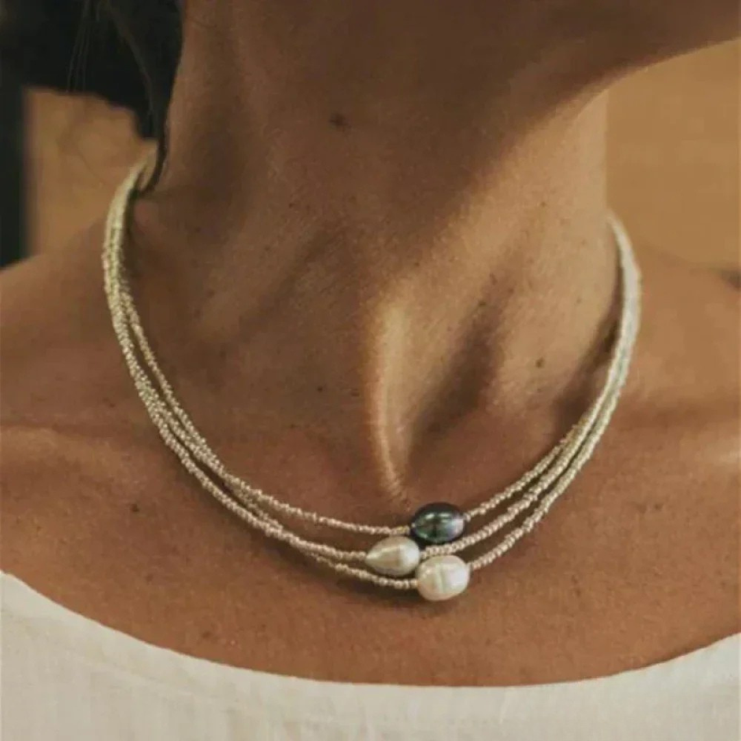 Antik stil pärlhalsband