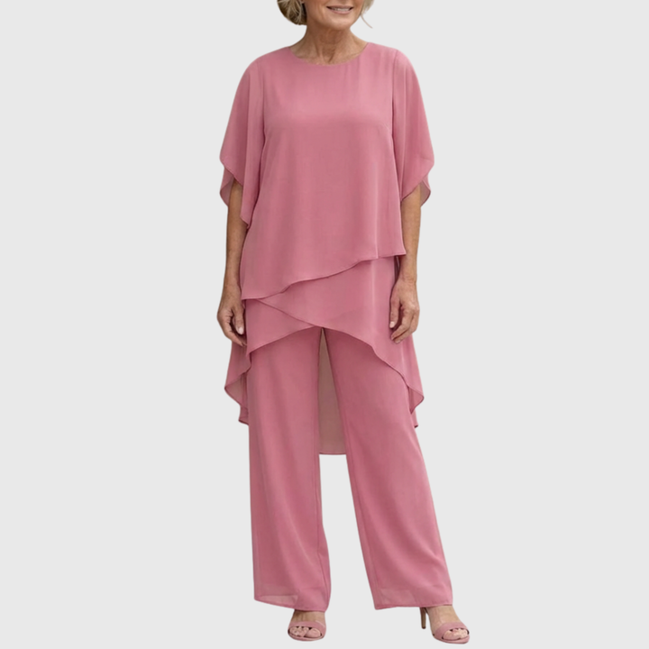 Lucianna | Set med draperade palazzobyxor