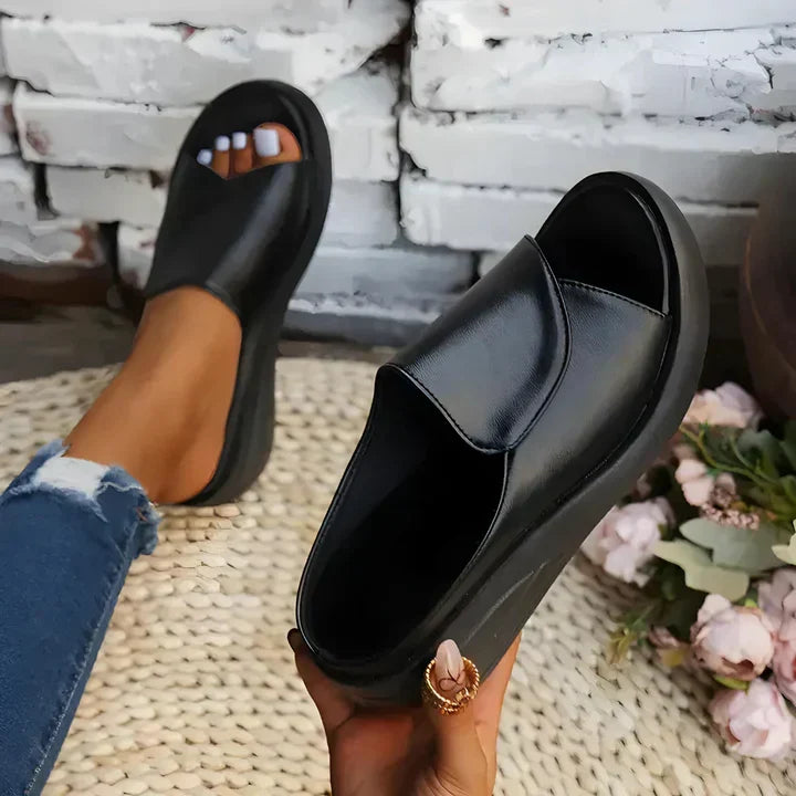 Eliza | Ortopediska Slip-on Wedge Sandaler