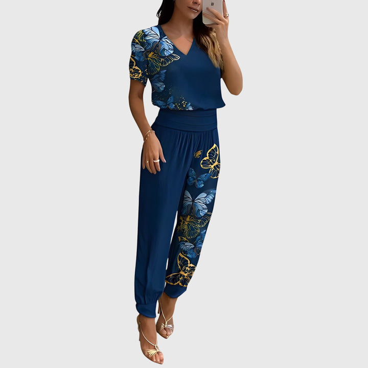 Jennifer | Stilig Blus- och Byxset