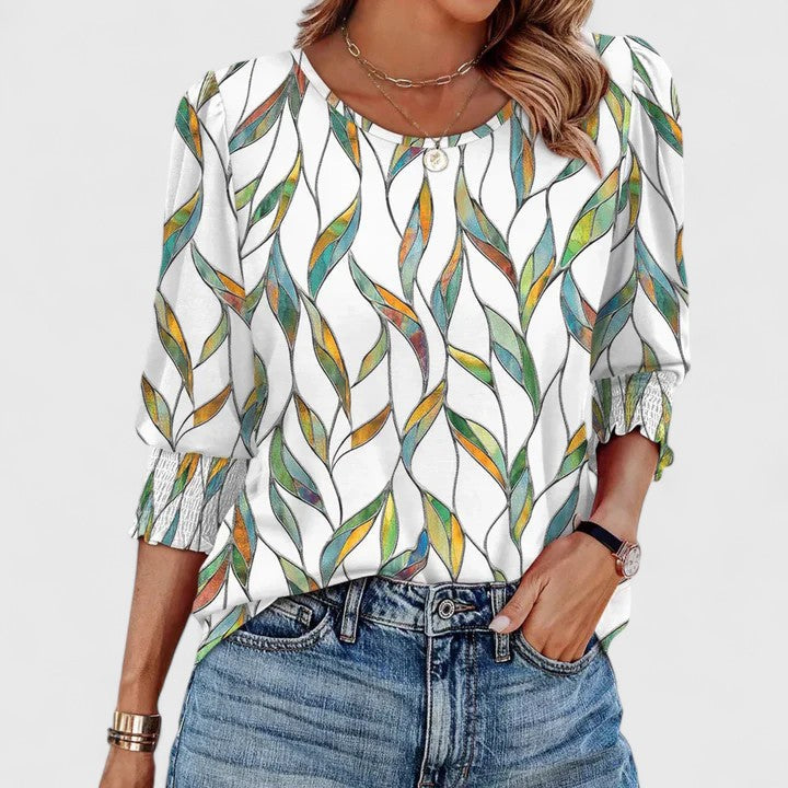 Solara | Elegant Smockad Topp