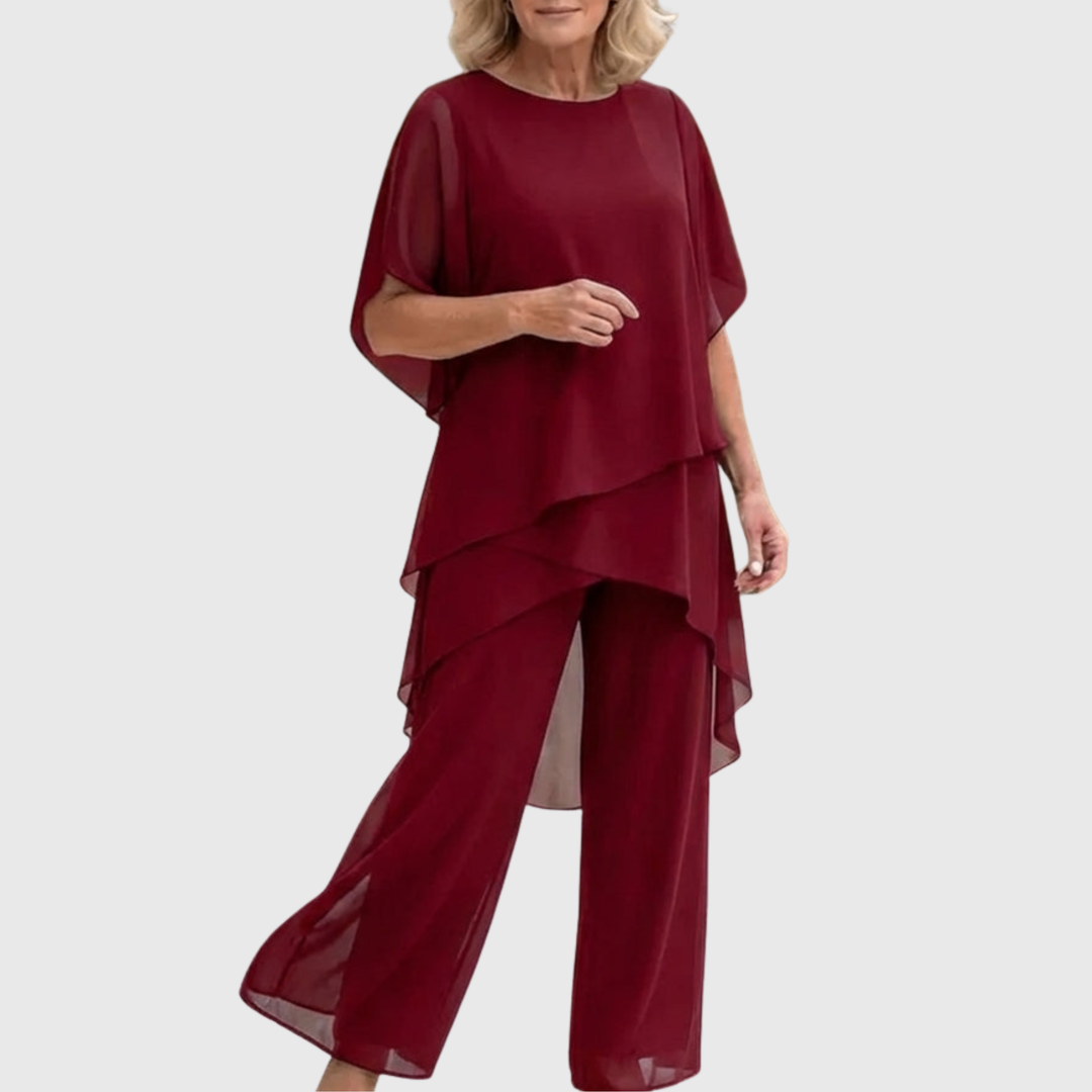 Lucianna | Set med draperade palazzobyxor