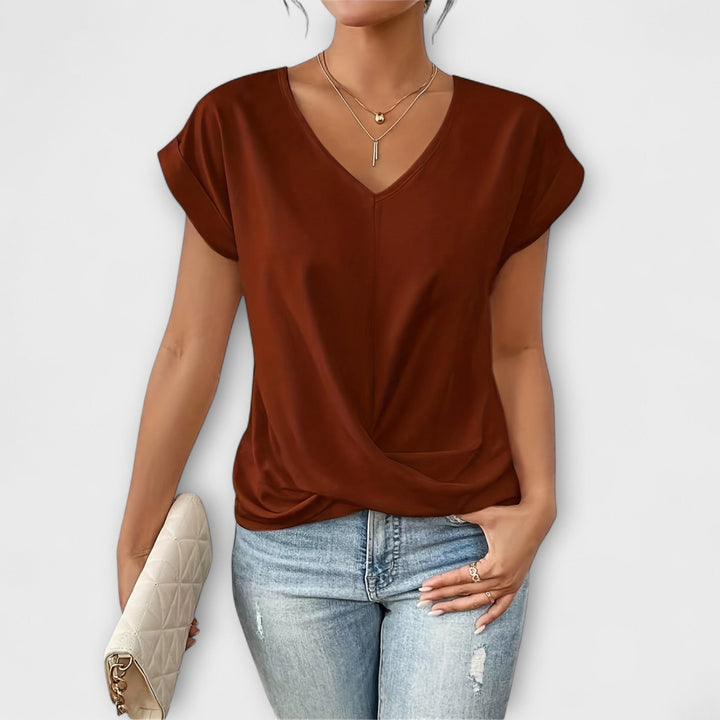 Carlinda | Elegant V-ringad Topp