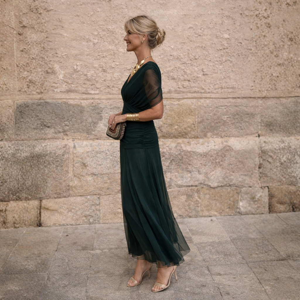 Malou | Off Shoulder Maxi Klänning