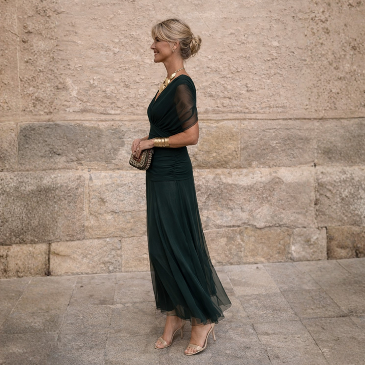 Morgan | Elegant Grön Klänning