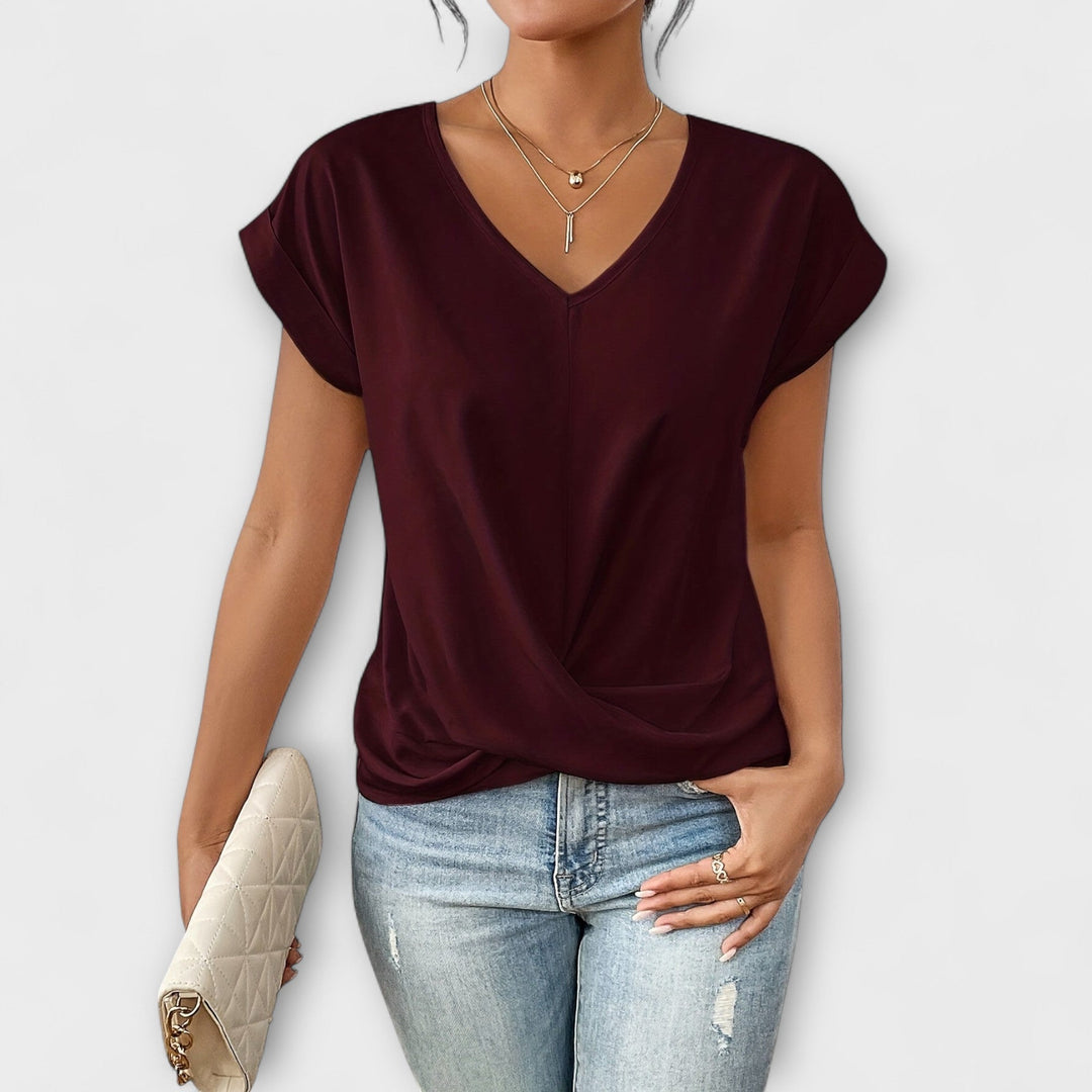 Carlinda | Elegant V-ringad Topp