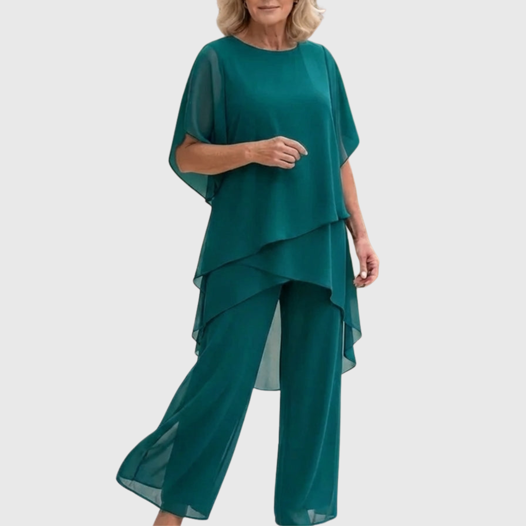 Lucianna | Set med draperade palazzobyxor