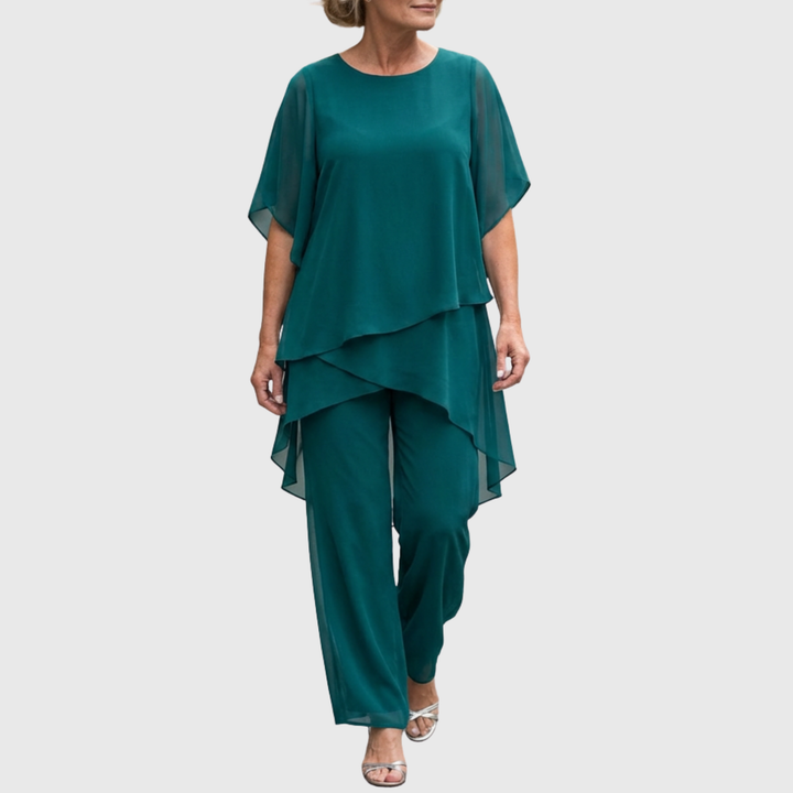 Lucianna | Set med draperade palazzobyxor