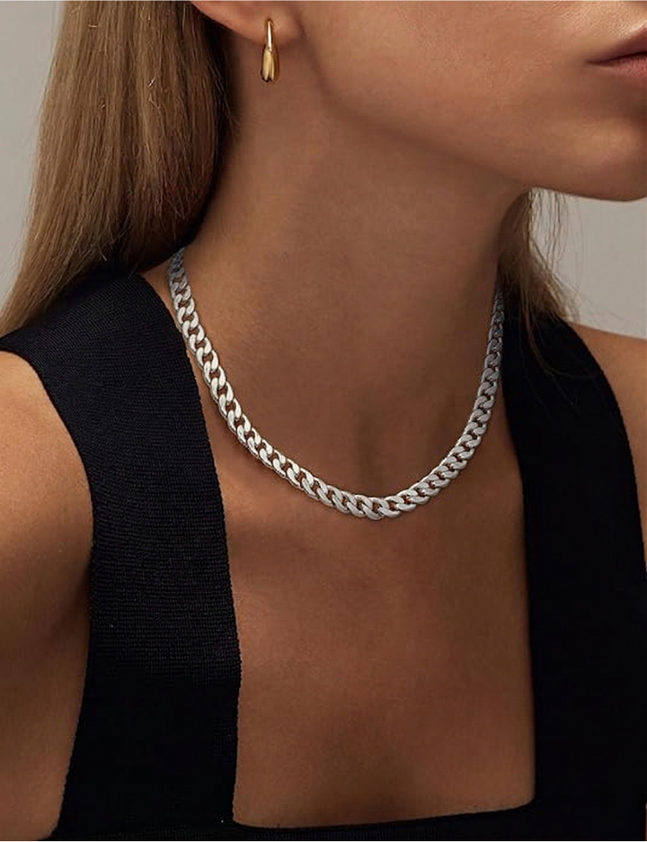 Chunky Cuban Link Necklace | Guld