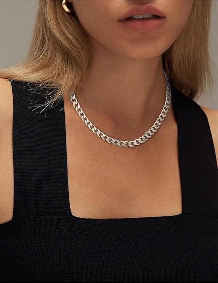 Chunky Cuban Link Necklace | Guld