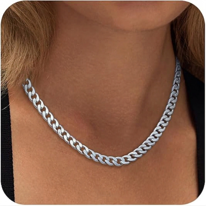 Chunky Cuban Link Necklace | Guld