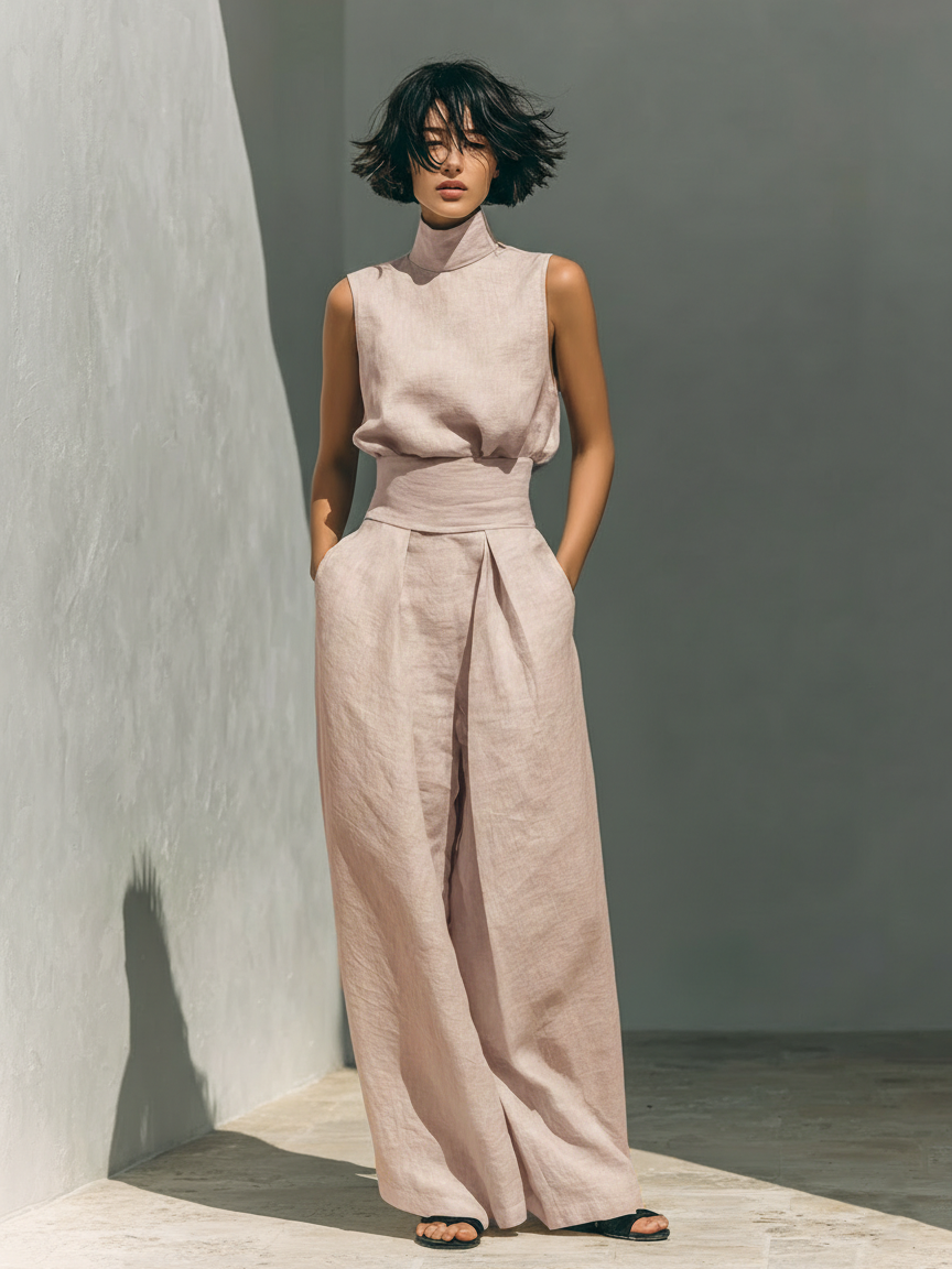Julia | Komplett set med topp & vida byxor