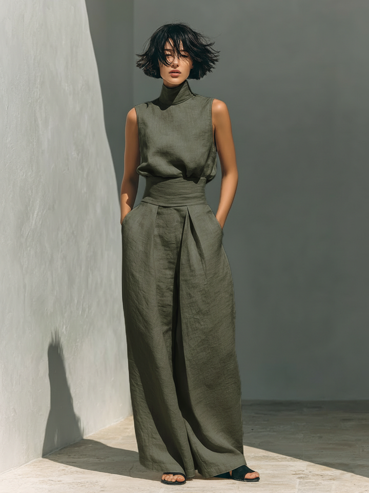 Julia | Komplett set med topp & vida byxor
