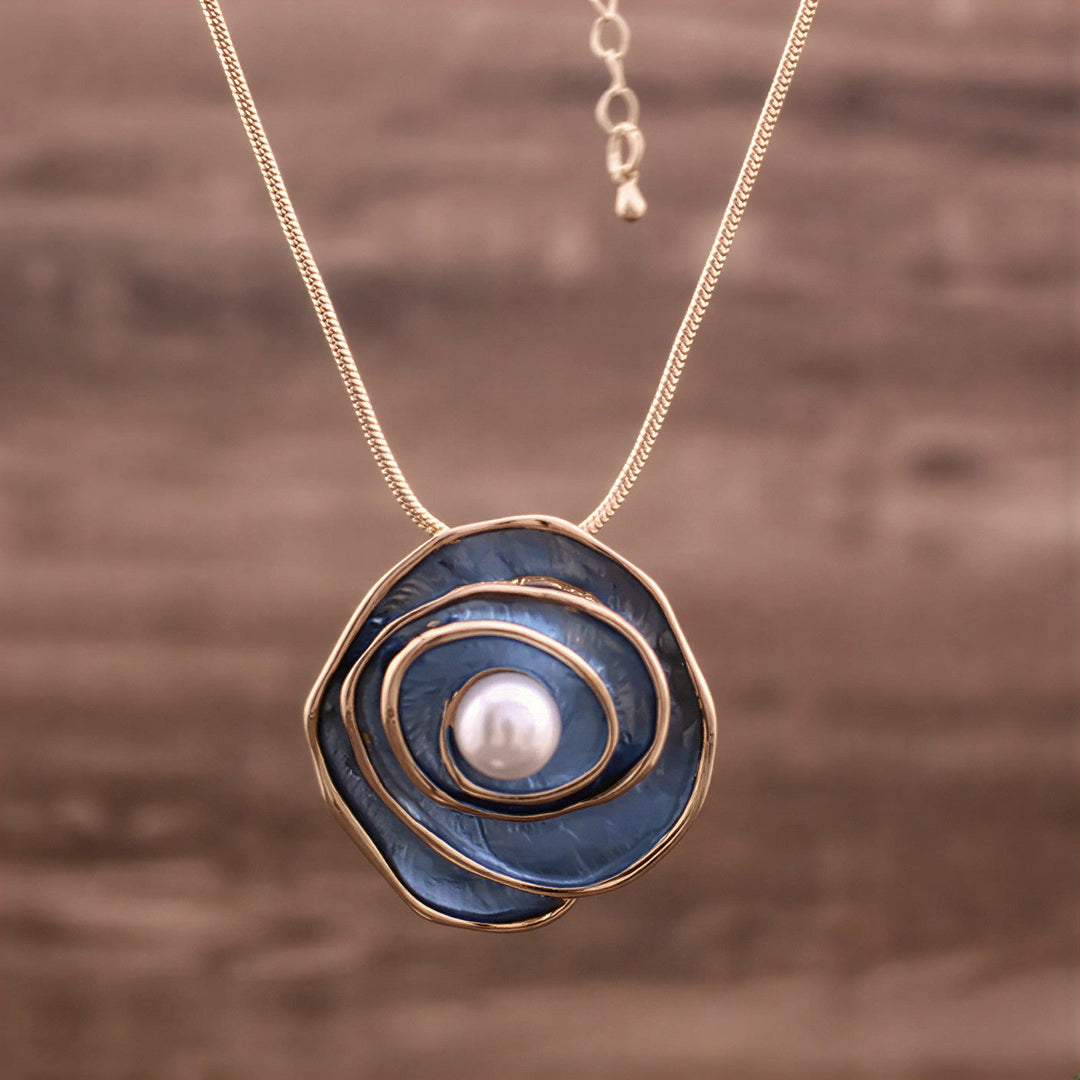 Blå Elegans Pärlhalsband