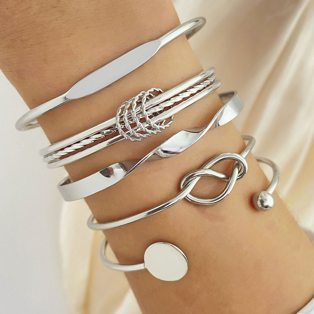 Knuten Elegans Armband Set | Guld