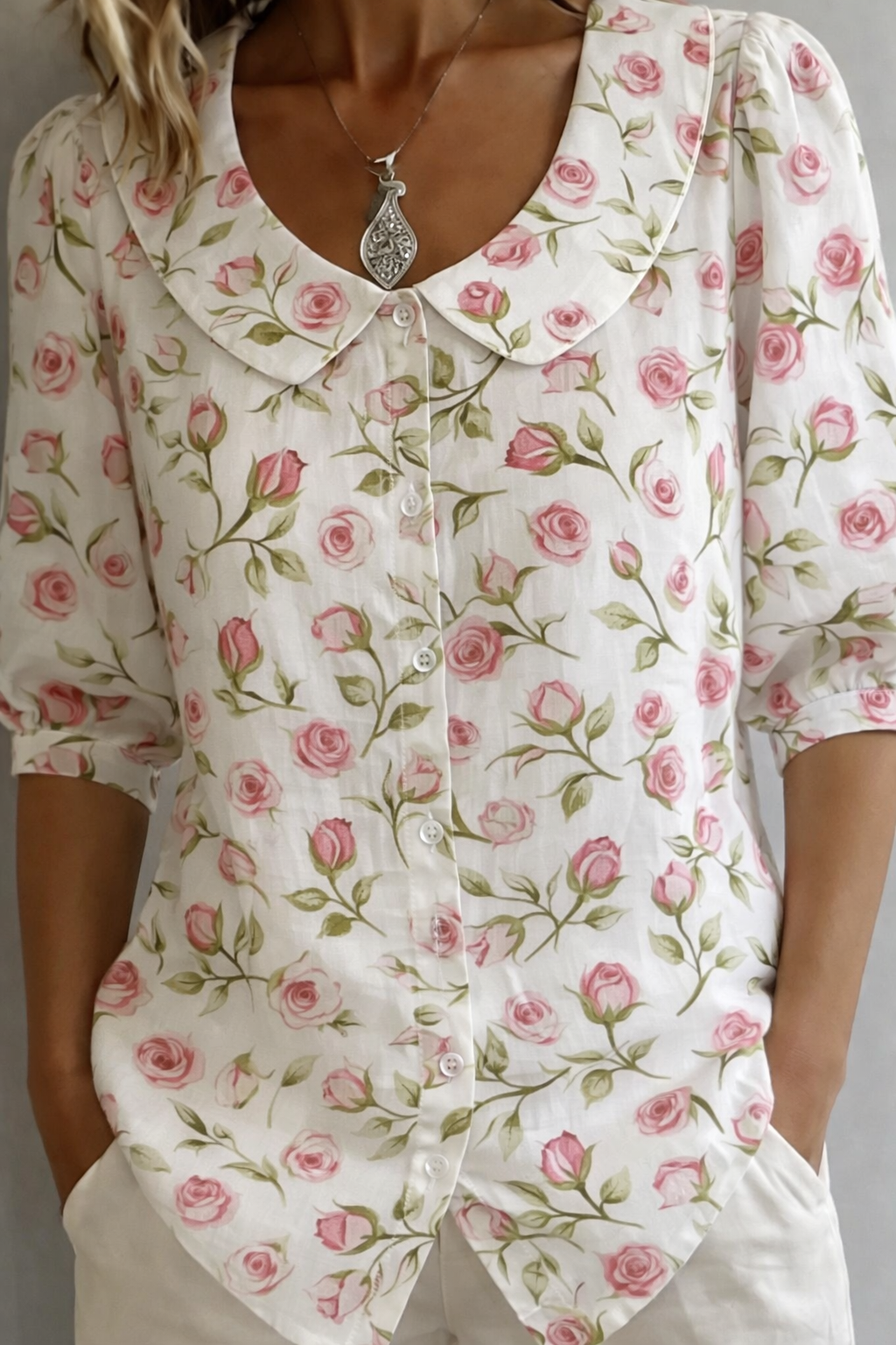 Rowella | Blommig Blus