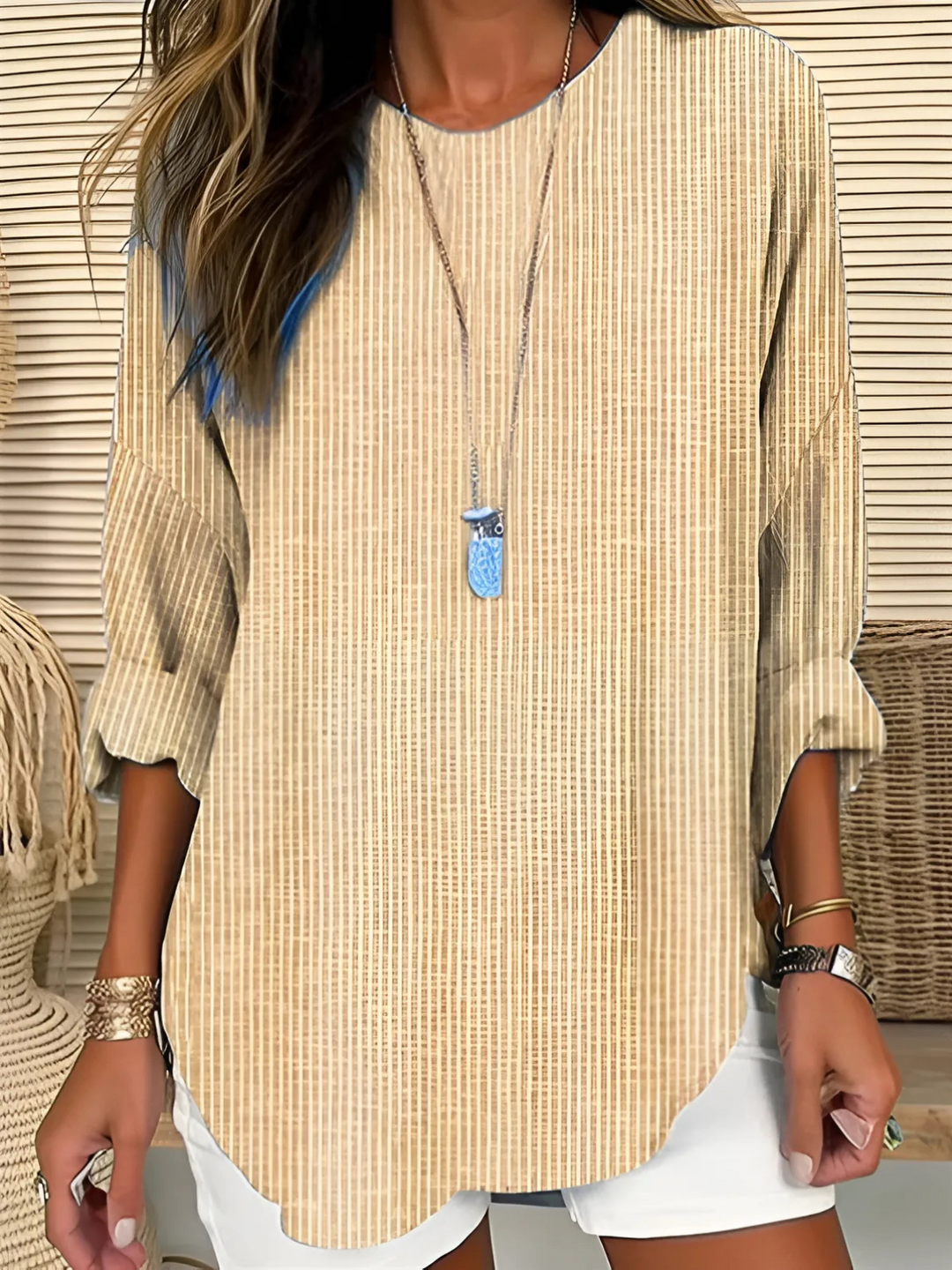 Rhea | Trendig Randig Blus