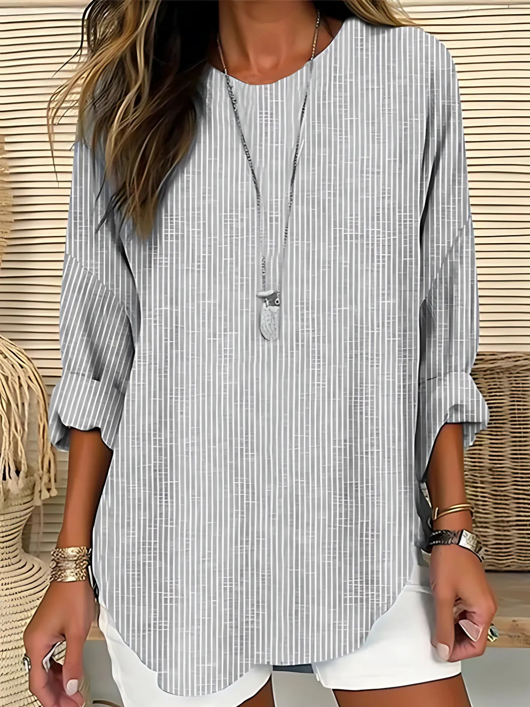 Rhea | Trendig Randig Blus