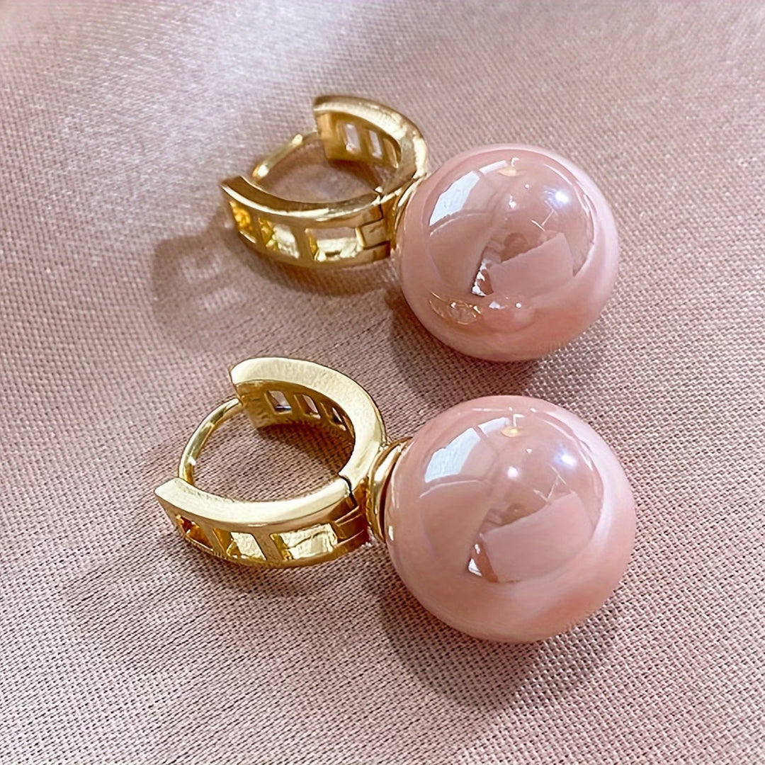 Rosépearlörhängen
