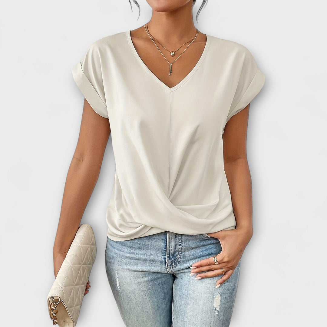 Carlinda | Elegant V-ringad Topp