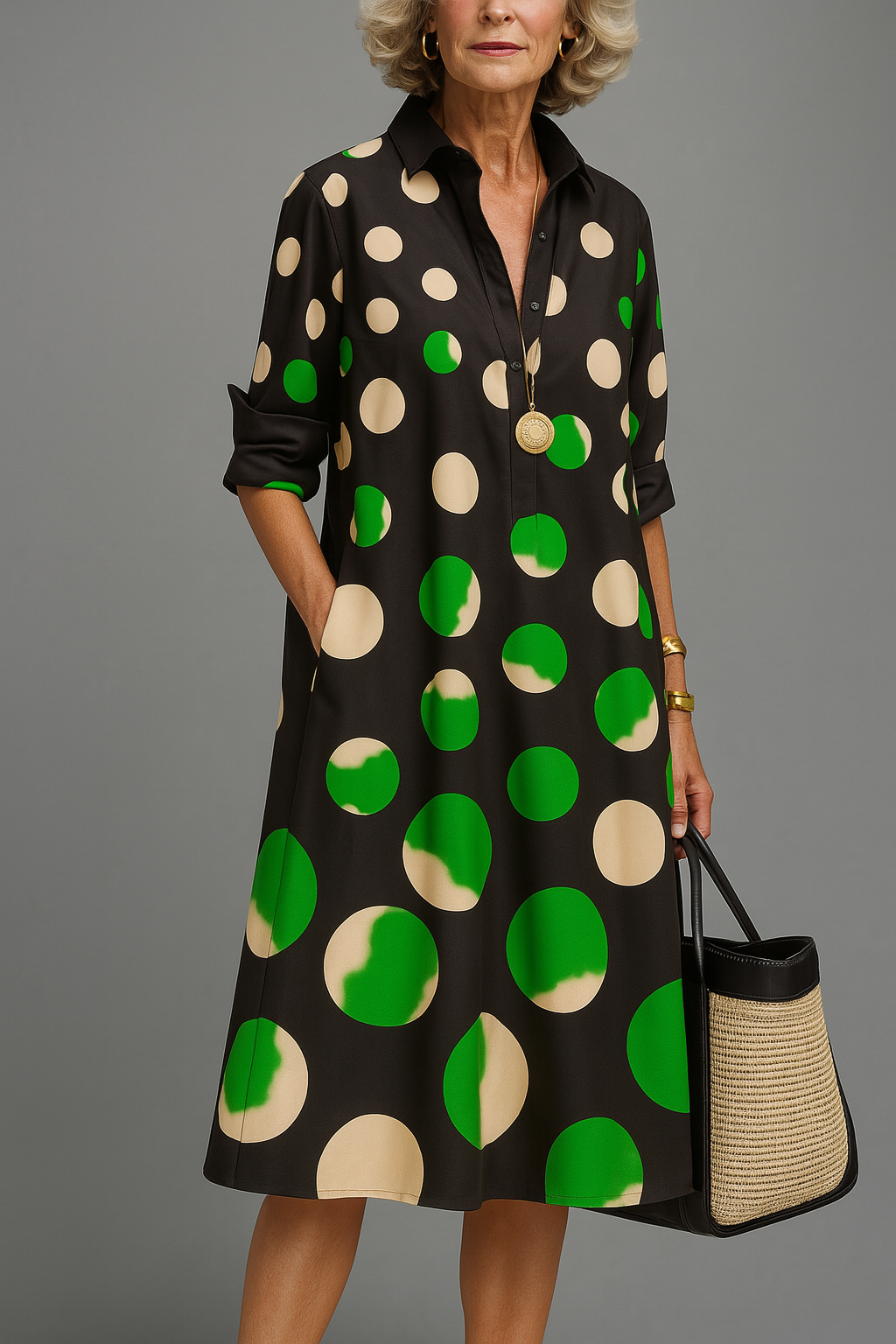 Naomi | Elegant Midi Klänning