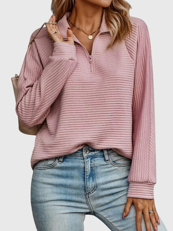 Abigail | Elegant Tröja Med Dragkedja