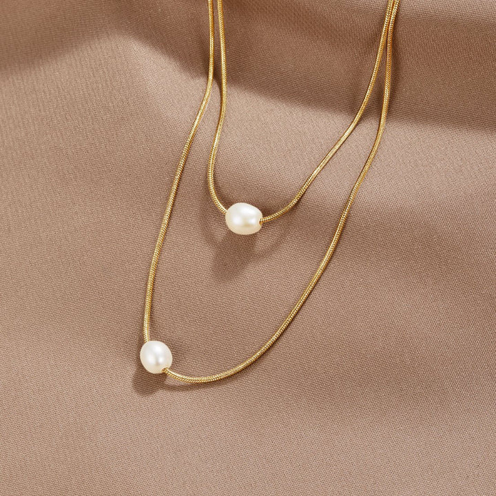 Sofistikerad Lagerpärlans Halsband