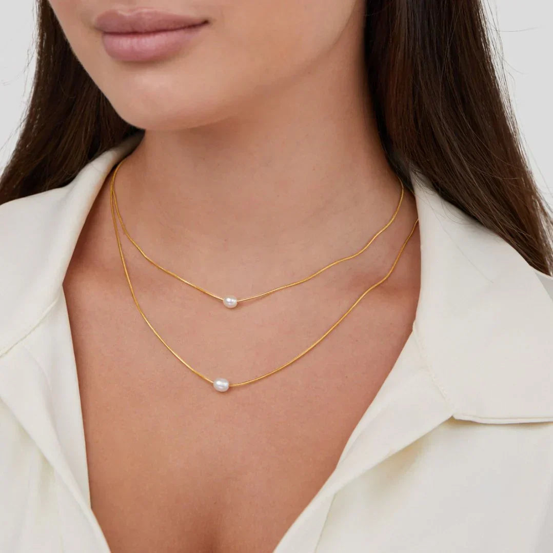 Sofistikerad Lagerpärlans Halsband
