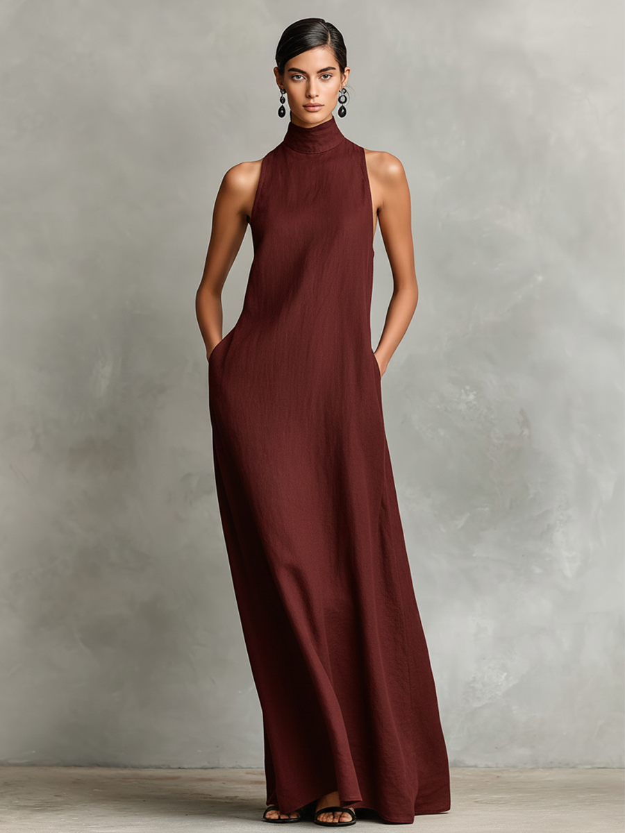 Caisa | Abito Maxi Collo Alto